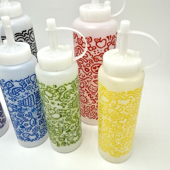 6 Blackstone Squeeze Bottles for Pancake Art Colorful Set Griddle Accessories - Picture 3 of 8